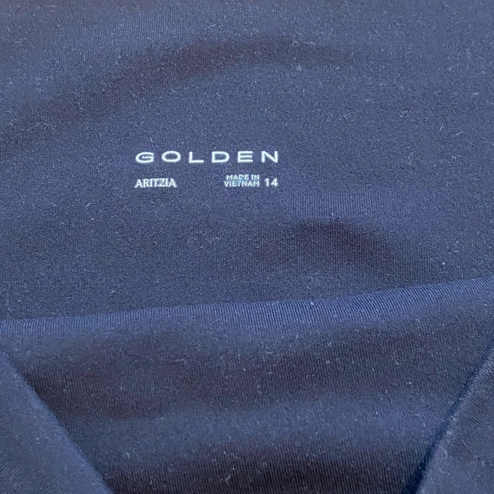 Aritzia GOLDEN Black High-Waist Shorts 5” Inseam Size 14
